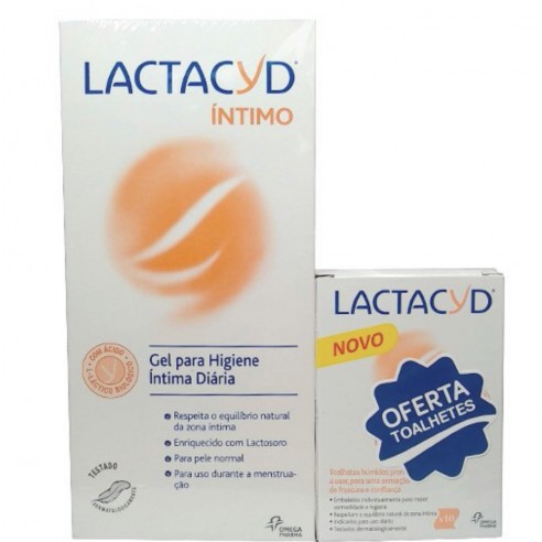 Lactacyd Íntimo Gel 400ml + oferta 10 toalhitas