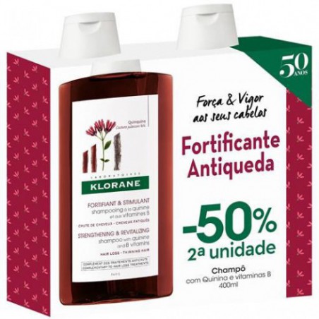 Klorane Champô Quinina 400ml Duo