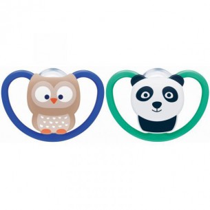 Nuk Space Silicone Chupeta 18-36m