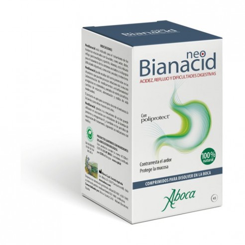 Aboca Neobianacid Acidez e Refluxo Embalagem de 14 comprimidos