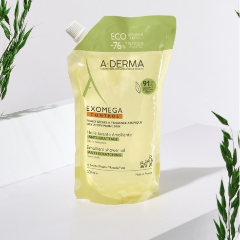 A-derma exomega Oleo emoliente 500 ml recarga