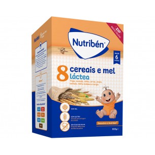 Nutribén Farinha Láctea 8 Cereais e Mel LA +6M 2x300g