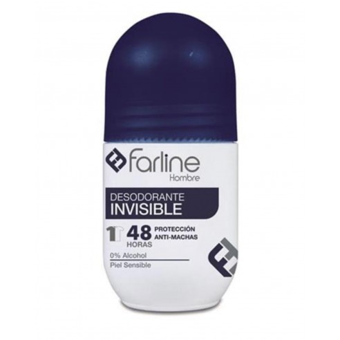 Farline Desodorizante para Homem Roll-On Invisível 50ml