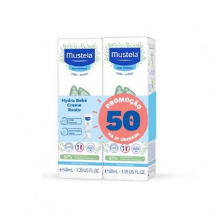 Mustela Bebé Creme Hydra Rosto 40mlx2