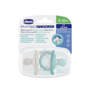 Chicco Chupetas PhysioForma Silicone Cinza/Azul 6-16M