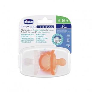 Chicco Chupetas PhysioForma Silicone Transparente/Laranja... 2