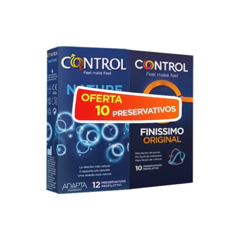 Control Nature 12 Preservativos + Finissimo EasyWay 10 Preservativos