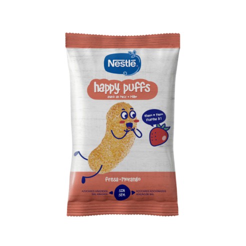 Nestlé Happy Puffs Morango +12M 28g