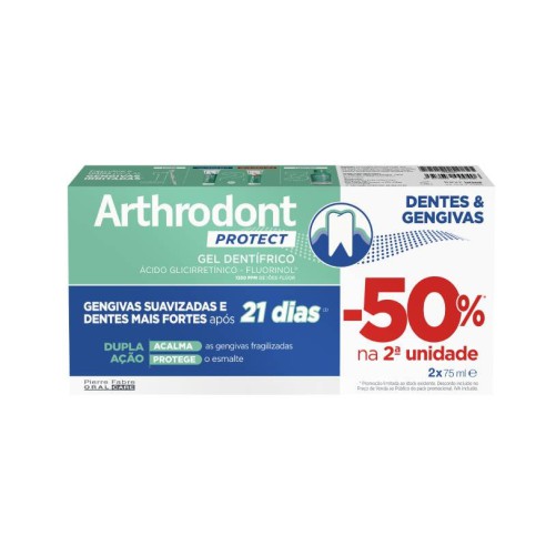 Arthrodont Protect Gel Dentífrico 75ml X2 -50%
