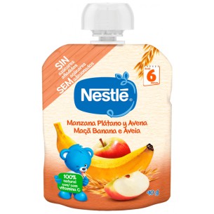 Nestlé Fruta Para Bebé Maçã Banana Aveia +6 Meses...