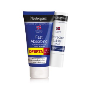 Neutrogena creme de mãos ligeiro oferta de stick labial