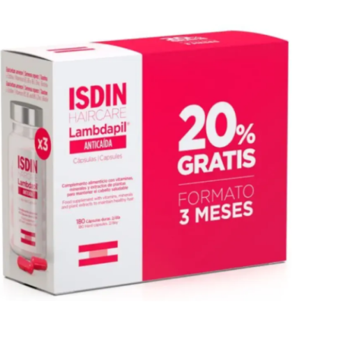 ISDIN Lambdapil Pack 180 Cápsulas Antiqueda 1...