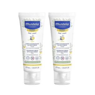 Mustela Bebe Pele Seca Creme Rosto 2x40ml