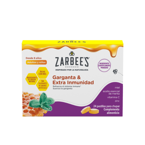 Zarbee’s Garganta e Imunidade Extra 24 pastilhas