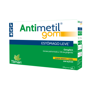Antimetil Gomas sem Açúcar Menta e Limão x24