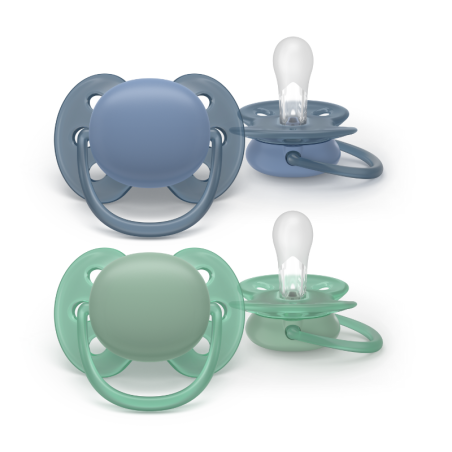Philips Avent Ultra Soft Chupeta 6-18M Azul e Verde