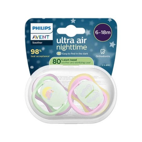 Philips Avent Ultra Air Chupeta Noturna 6-18M