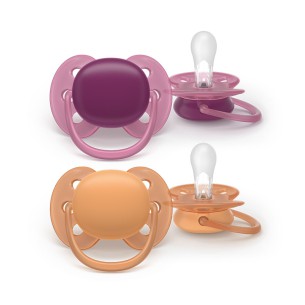Philips Avent Ultra Soft Chupeta +18M Lilás e Laranja