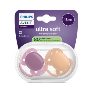 Philips Avent Ultra Soft Chupeta +18M Lilás e Laranja 2