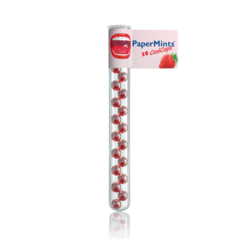 Papermints Coolcaps Hálito Morango x18 Unidades
