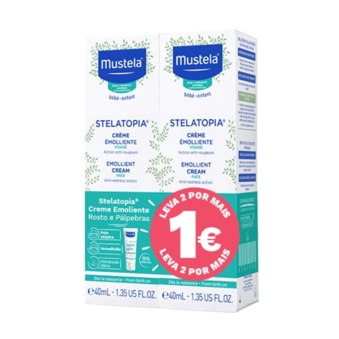 Mustela Pack Stelatopia Creme Rosto 2x40ml