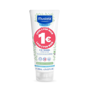 Mustela Bebé 2 em 1 Gel Lavante Corpo e Cabelo 2x200ml