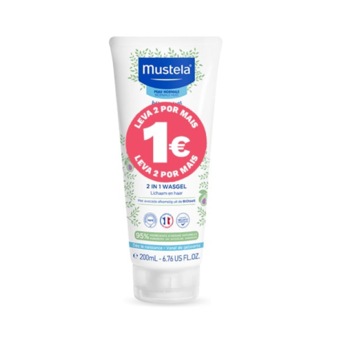 Mustela Bebé 2 em 1 Gel Lavante Corpo e Cabelo...