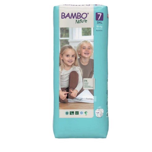Bambo Nature Fraldas 7 3XL (18kg+) x40