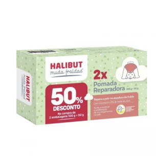 Halibut Muda Da Fralda Pomada Reparadora 100g + 50g
