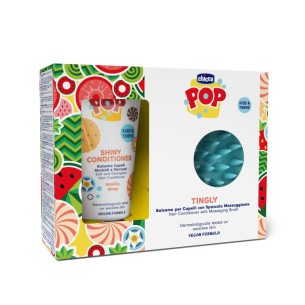 Chicco Pop Tingly Amaciador Baunilha 150ml + Escova Massagem